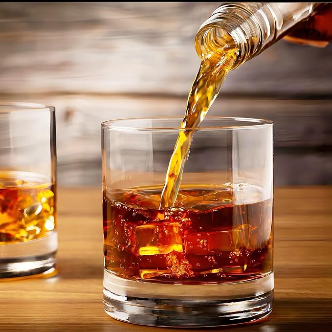 12 oz Drinking Glass Sets, Set of 12 Plastic Cups Unbreakable Drinkware Glasses Set Tumblers & Water Glasses Acrylic Clear Drinking Glasses, BPA-Free Beer Glasses for Home & Outdoors, Dishwasher Safe
