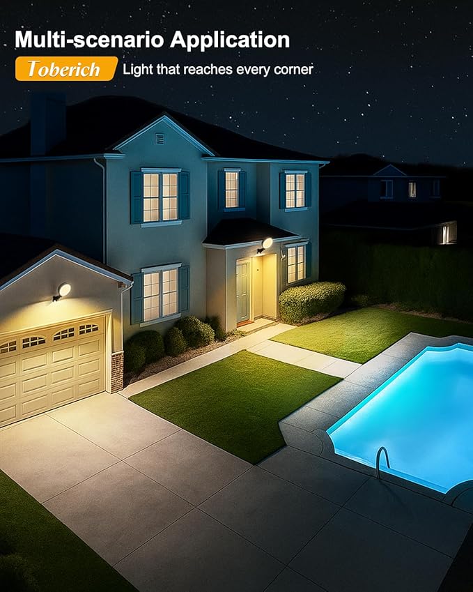 toberich LED Barn Light, 150W 20000LM Yard Area Lights Dusk to Dawn Outdoor Lighting with Photocell 3000K Warm White Adjustable Angle IP66 Waterproof Street Lights for Security/Farmhouse/Garage