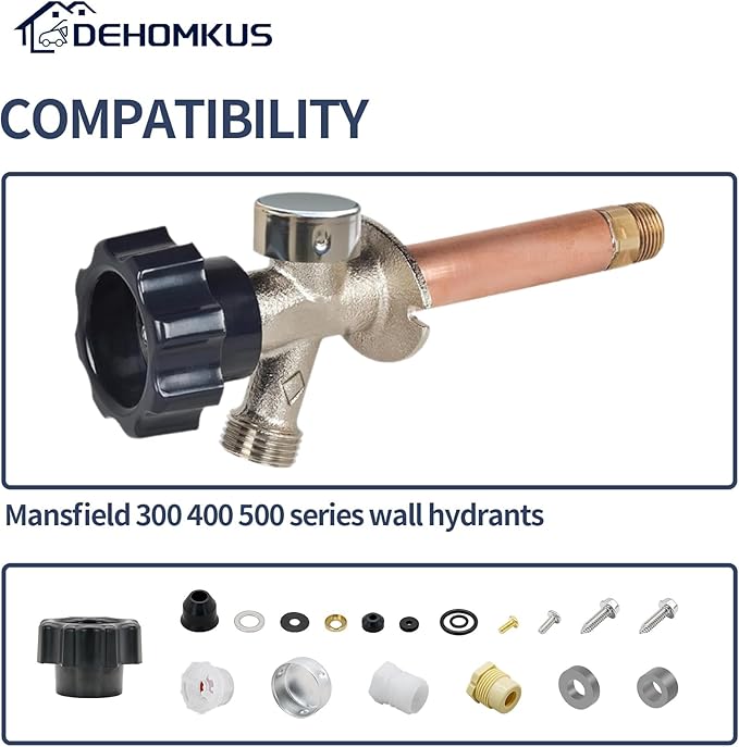 630-8500 Vacuum Breaker Service Parts Kit Easy Repair for Mansfield 300 400 500 Series Outdoor Wall Hydrant