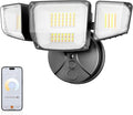 Onforu 65W Smart LED Flood Lights Outdoor, 6500LM Brightness Adjustable, APP Control Tunable 2700K-6500K, WiFi Alexa Security Lights with Timer & 4 Lighting Head, Exterior Floodlight for Yard Garage