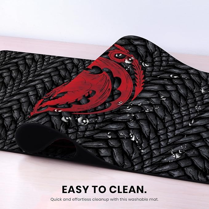 Head Case Designs Officially Licensed HBO Game of Thrones House Targaryen Graphic Art 37.4 x 15.75 x 0.16 inches (900 x 400 mm) - XL Gaming Office Desk PC Keyboard Mouse Mat Pad