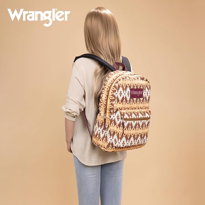 Montana West Wrangler Lightweight Backpack for Women Water Resistant 800D Casual Daypack for College, Commute, Travel & Gym