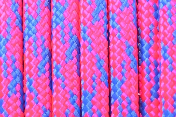 BORED? PARACORD! 550 lb Paracord – Ideal for Crafting, DIY Projects, Camping, Military & Active Outdoors – 300+ Colors – Tactical Parachute Cord Type III – Strong - Razz Matazz 50 Feet