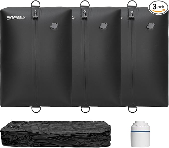 Reusable Vacuum Bags for Travel With Pump,Professional Waterproof IPX8 Zipper Vacuum Compression Bag for Suitcases Backpack,Space Saver Bags Packing Organizers for Clothing Packing(3 Pack,Black)