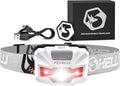 Foxelli USB‑C Rechargeable LED Headlamp – Ultra‑Light 2.4 oz & Bright 180 Lumens – Red/White Light, 5 Modes, IPX5 Waterproof, 40 h Runtime for Trail Running, Camping, Hiking