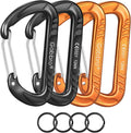 Gabbro Carabiner Clips Heavy Duty 12kN (2697 lbs), Wiregate Aluminum Lightweight Caribeener for Hammock, Hiking, Camping, Water Bottle, Dog Leash Harness, Keychains