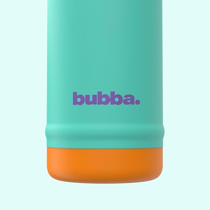 bubba 24 oz Dualsip Insulated Stainless Steel Water Bottle with Straw - Reusable, Leakproof, Lightweight, Dishwasher Safe, Lead-Free and BPA-Free, Field Trip