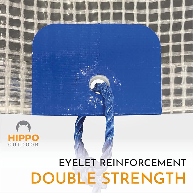 Grommet Reinforcement Tape - Double Eyelet Strength, Repair tarp Eyelets, Tarpaulin Grommets kit, Tarpaulins Protection 10-Pack (1220)