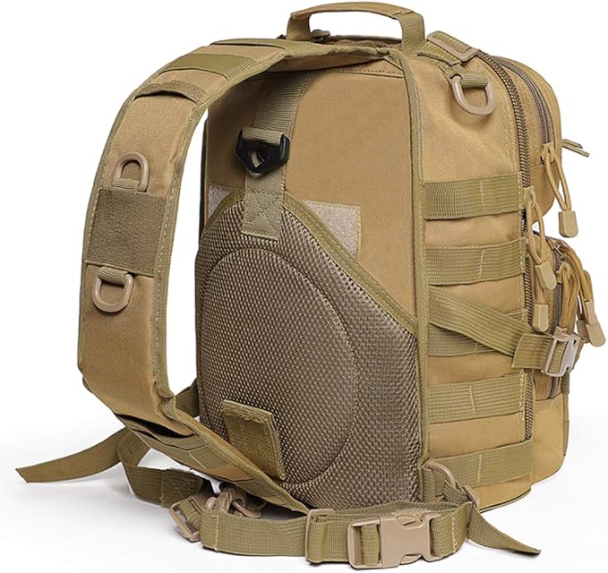 hopopower Tactical Sling Bag, Sport Bag Military Rover Shoulder Backpack EDC Assault Range Bag, Chest Pack Handbag Waterproof