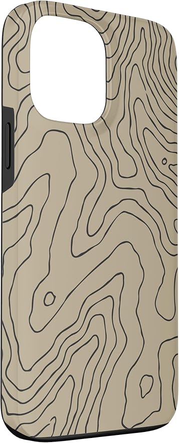Coyote Country Guide Lines Topographical Contour Map Case for iPhone 13 Pro Max