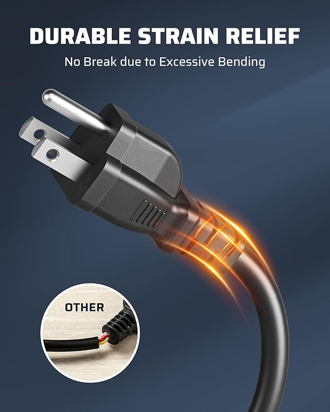 DEWENWILS 2 Pack 6FT Outdoor Extension Cord Waterproof, Short Extension Cord 16 AWG SJTW, NEMA 5-15P to 5-15R, 3 Prong Grounded Plug, for Indoor and Outdoor, ETL Listed, Black