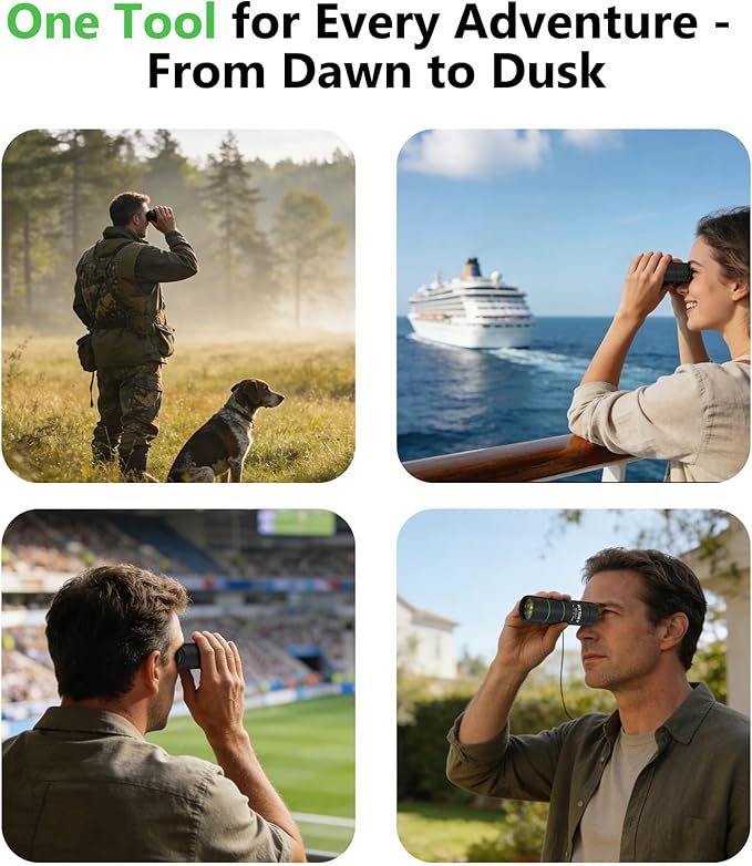 8x32 Monocular Telescope for Adults, High Power BAK4 Prism FMC Coating IPX7 Waterproof Compact Scope for Bird Watching Hunting Hiking Travel Gift with Carrying Case