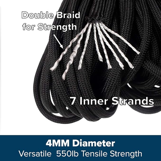 Paracord Planet 550lb Type III Paracord Combo Crafting Kits with Buckles