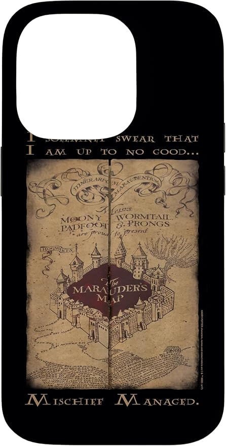 iPhone 14 Pro Harry Potter Marauder's Map Words Case