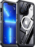 Red2Fire 2025 New Designed for iPhone 13 Pro Max Case Waterproof, [Compatible with MagSafe][Full Body Shockproof][IP68 Underwater][Dustproof][Dropproof] Phone Case 6.7"