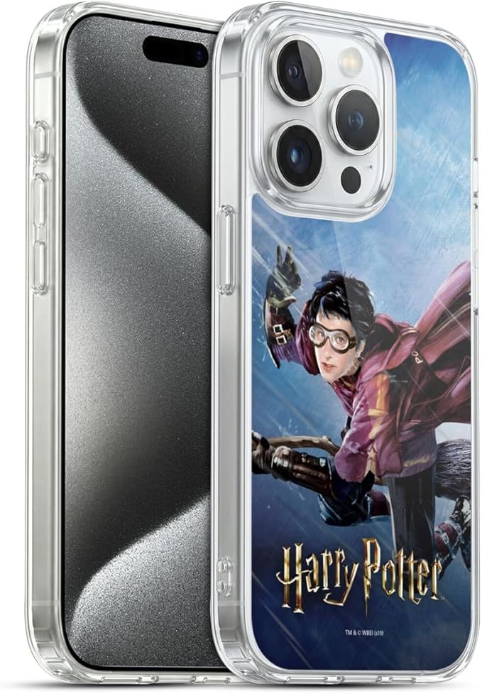 Head Case Designs Officially Licensed Harry Potter Quidditch 1 Prisoner of Azkaban II Gel Case [Military Grade Protection] Compatible with Apple iPhone 15 Pro and Compatible with MagSafe