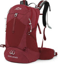 IX INOXTO Hiking Backpack, 26L/40L Waterproof Hiking Daypack with 3L Water Bladder and Rain Cover, Lightweight Travel Camping Backpack for Men Women (Red)