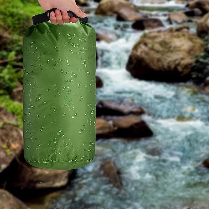 Shappy 6 Pcs Waterproof Dry Bag Set Ultralight Stuff Sack 20/15/10/8/5/3L Backpacking Bag with Long Adjustable Strap Outdoor Keep Gear Dry Sack for Camping Kayaking Boating Hiking Travel