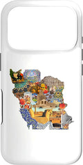 Map of Persian Empire, Iran Map Case for iPhone 17 Pro