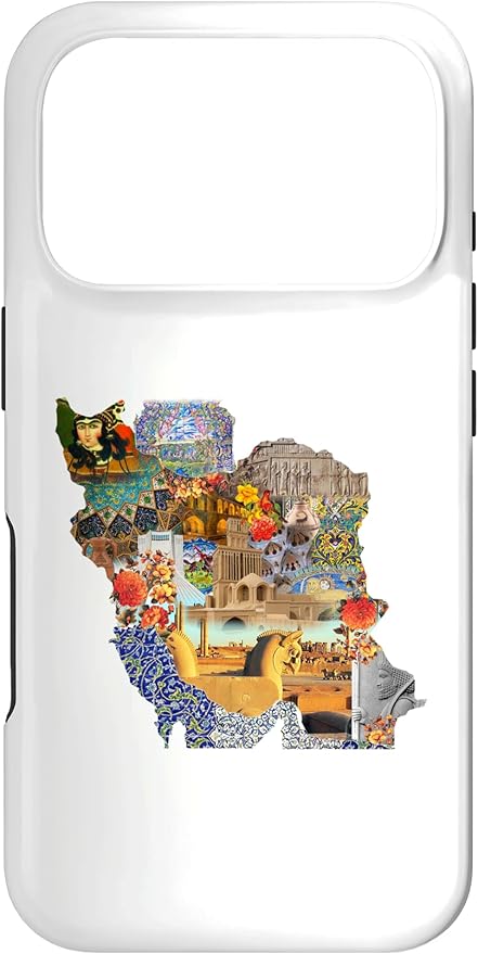 Map of Persian Empire, Iran Map Case for iPhone 17 Pro