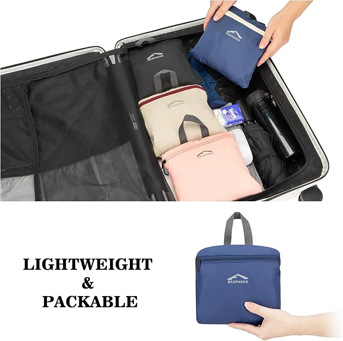 BAGPARKK Hiking Backpack,Large 35L Travel Backpacks for Men Women,Water Resistant Ultra Lightweight Foldable Packable Camping Daypack for Outdoor Sports