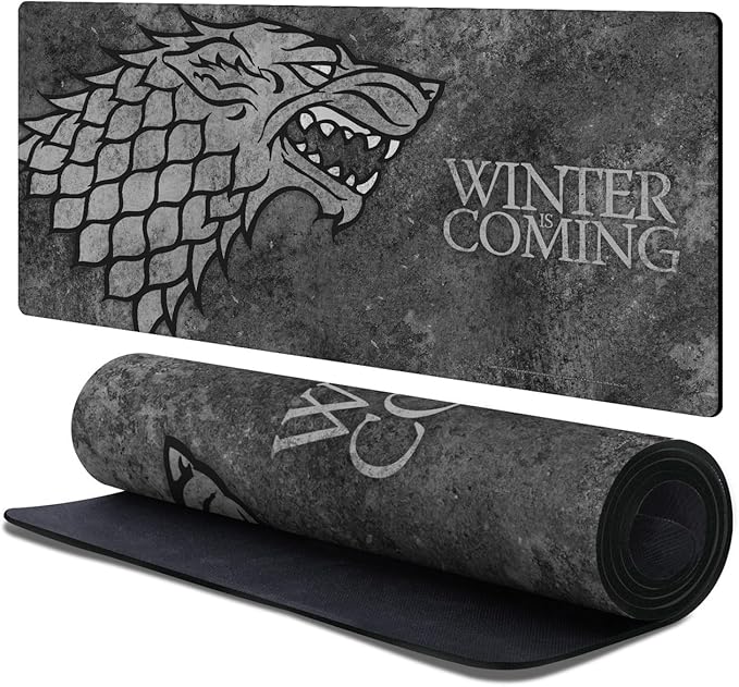 Head Case Designs Officially Licensed HBO Game of Thrones House Stark Graphic Art 37.4 x 15.75 x 0.16 inches (900 x 400 mm) - XL Gaming Office Desk PC Keyboard Mouse Mat Pad