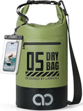 Lamicall Small Dry Bag, Waterproof Bag - [Durable & Floating] 5L/10L/20L/30L/40L Water Proof Bag with Waterproof Phone Pouch, Keeps Gear Dry Sack for Kayak Swim Boat Paddle Boarding Hiking Fishing