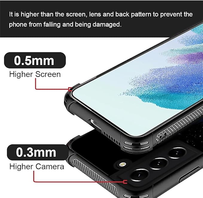 for Samsung Galaxy S21 Case, Galaxy Fox Wolf Pattern Graphic Design Girl Boy Soft Silicone Hard Acrylic Shock Protection for Samsung Galaxy S21