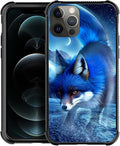 for iPhone 11 Pro Max Case, Snowy Mountain Fox Lake Pattern Graphic Design Girl Boy Soft Silicone Hard Acrylic Shock Protection for iPhone 11 Pro Max