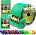 TECEUM Reflective Paracord Rope 1000 – 1000ft/200ft/100ft/50ft – 40+ Colors – Glow in The Dark – para Cord – Utility Rope for Survival, Hunting & Camping Gear – Nylon String, Camping Rope, Tent Cord