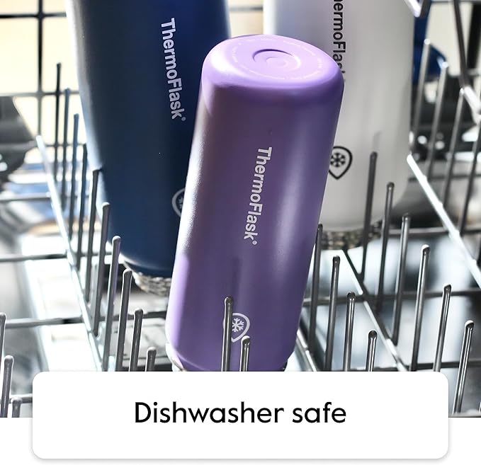 ThermoFlask 40 oz Double Wall Vacuum Insulated Stainless Steel Water Bottle - Reusable with Leakproof Chug & Straw Lids - Keeps Drinks Cold 24 hr/Hot 12 hr - Easy Maintenance - Gym/On-the-Go, Capri