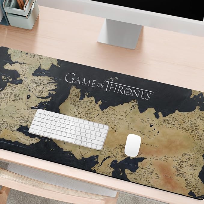 Head Case Designs Officially Licensed HBO Game of Thrones World Map Graphic Art 37.4 x 15.75 x 0.16 inches (900 x 400 mm) - XL Gaming Office Desk PC Keyboard Mouse Mat Pad