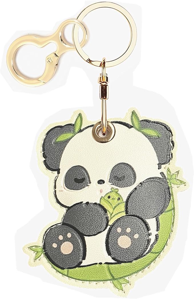 Leather Keychain Holder Case Compatible with AirTag,Cute air tag Cover with Keychain Ring,GPS Tracker Case for Keys
