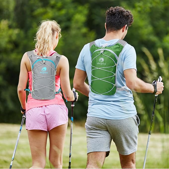 Lightweight Hydration Backpack with 2L Water Bladder for Men Women, Small Water Backpacks Running Vest for Hiking