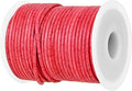 GENIQUE Real/Genuine Round Leather String Cord for Necklace, Bracelets, Jewelry, Kumihimo Braiding, DIY Projects (20 Metres) (2mm, Cyclaman Distressed)