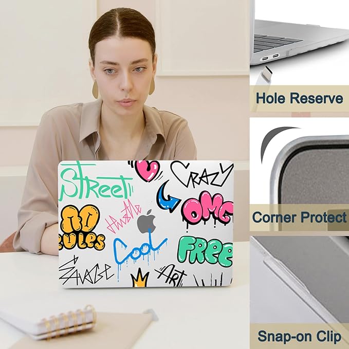 Case for New MacBook Pro 16 inch M4 M3 M2 M1 Pro/Max 2025-2021 Release (Model A2485 A2780 A2991 A3186 A3403),Snap Case Protective Laptop Cover & Keyboard Cover,Cool Art