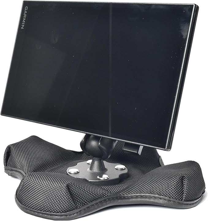 VAUBORTTI Friction GPS Mount Holder for Garmin DriveSmart 86, Adjustable Aluminum Arm, Portable Non-Slip Beanbag Base – Fits GPS with 22mm Socket