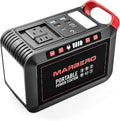 MARBERO 200W Portable Power Station 148Wh Camping Solar Generator Laptop Power Bank with AC Outlet 110V, DC, USB QC3.0, LED Flashlights for CPAP Home Outdoor Trip Emergency Backup