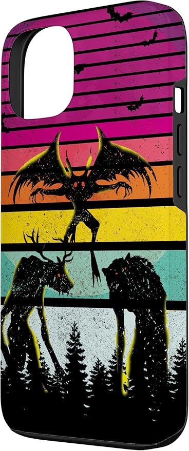 Cryptkin Cute Mothman Cryptid Map Case for iPhone 13