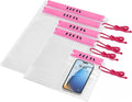 HEETA 5-Pack Clear Waterproof Dry Bag Pouch, Water Tight Cases Dry Bags Document Holder for Camera Mobile Phone Maps, Kayaking Boating