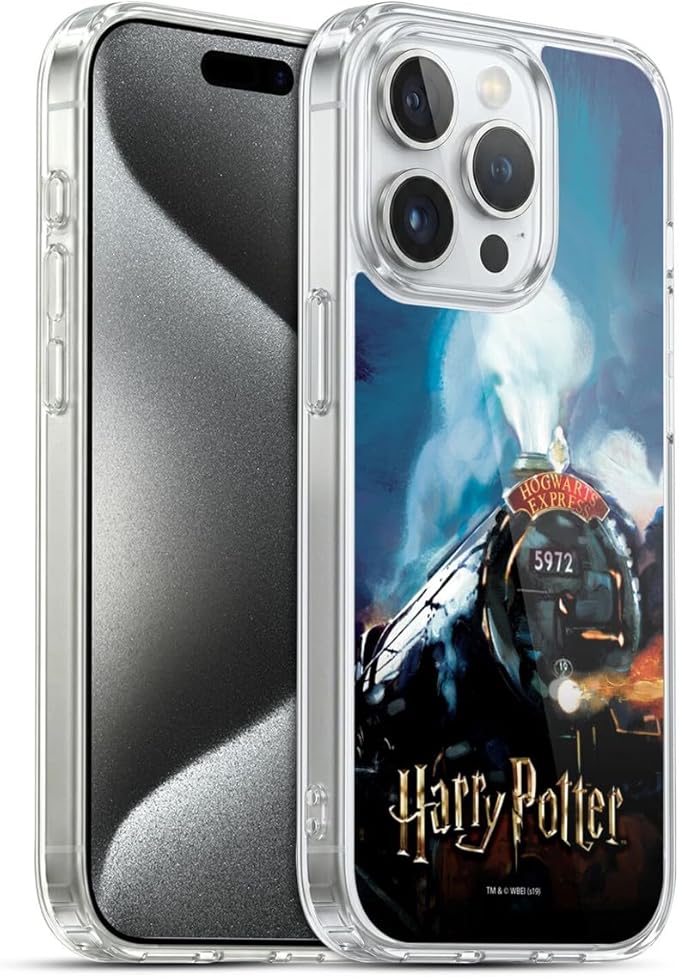 Head Case Designs Officially Licensed Harry Potter Hogwarts Express Prisoner of Azkaban II Gel Case [Military Grade Protection] Compatible with Apple iPhone 15 Pro and Compatible with MagSafe