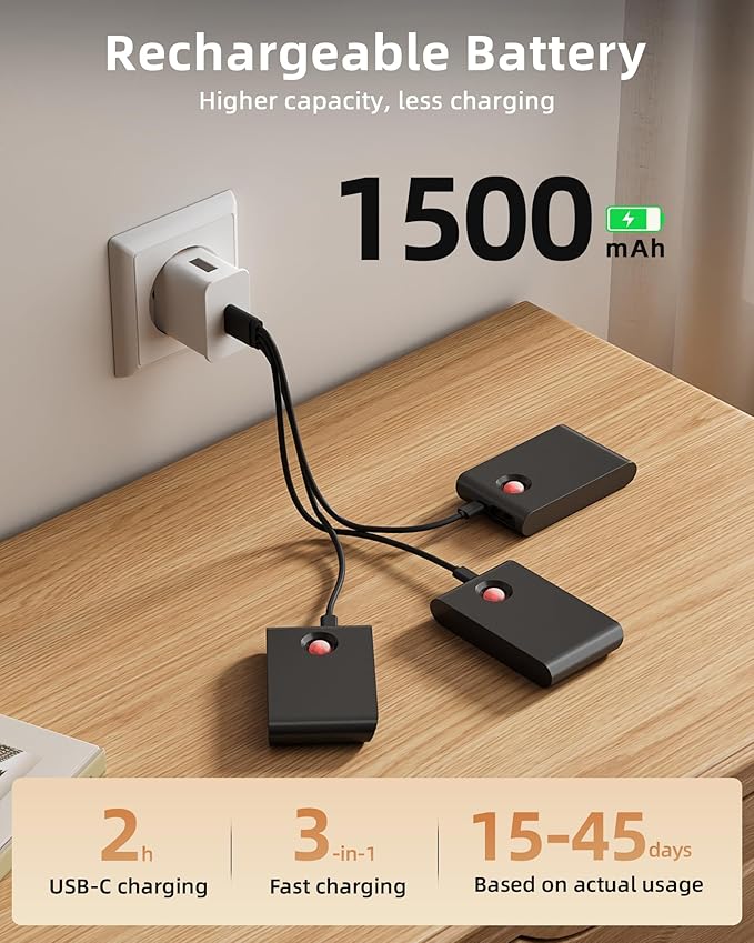 EZVALO 3 Pack Motion Sensor Night Lights, Sync LED Stair Lights Indoor, 1500mAh Rechargeable, Magnetic & Dimmable, 3000K Soft White, Portable Nightlight for Hallway, Stairs, Bathroom, Bedroom (Black)