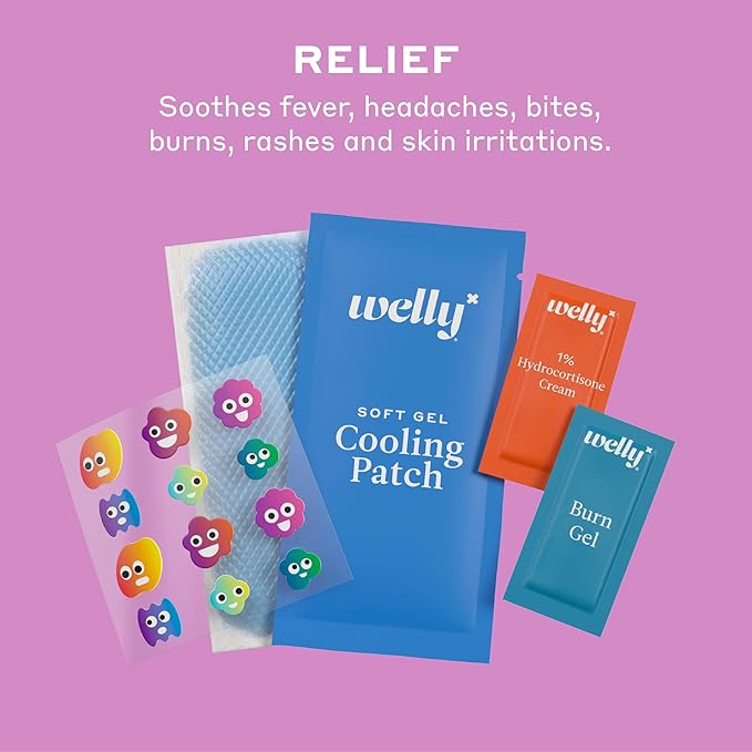 Welly Comprehensive First Aid Kit - FSA Eligible - Adhesive Bandages, Tape and Non-Stick Pads, Butterfly Strips, Cleansing Wipes, Ointments, Gauze, and More - 240 Pieces