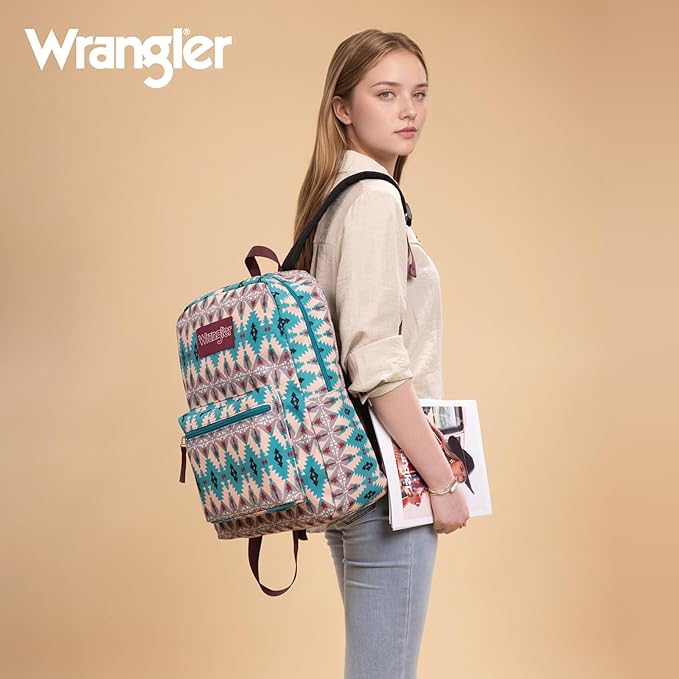 Montana West Wrangler Lightweight Backpack for Women Water Resistant 800D Casual Daypack for College, Commute, Travel & Gym