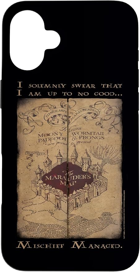 iPhone 16 Plus Harry Potter Marauder's Map Words Case