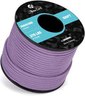 Abma Cord 2.4mm Paracord 275 100ft Nylon Rope 4 Strands Tactical Parachute Cord - Max. 275lbs - Lilac