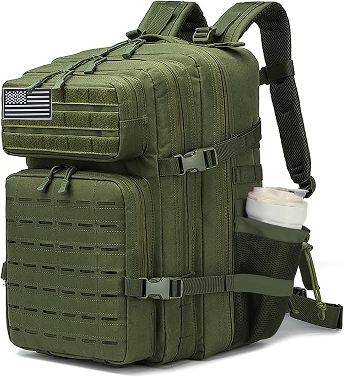 Military Tactical Backpack 45L/25L 3 Day Assault Pack Molle Daypack Hiking Backpack for Men and Women