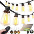 addlon 198FT(192+6) Solar String Lights Outdoor Waterproof, 60+4 LED Bulbs, Shatterproof Patio Lights with Remote, Dimmable & Timing, Hanging Lights for Garden Backyard Party Wedding Camping Decor