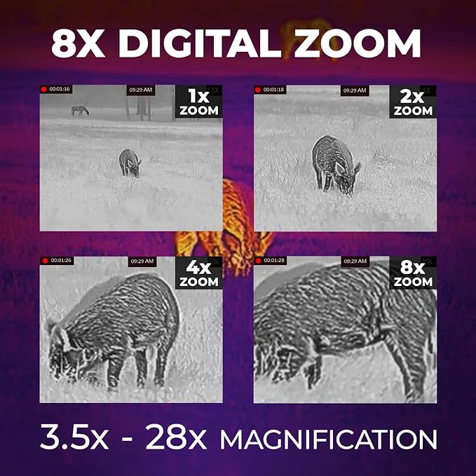 AGM Global Vision Rattler V2 Thermal Imaging Rifle Scope for Hunting. High Resolution Thermal Scope with High Sensitivity Thermal Optics IR Vision riflescope. Waterproof & Durable Design