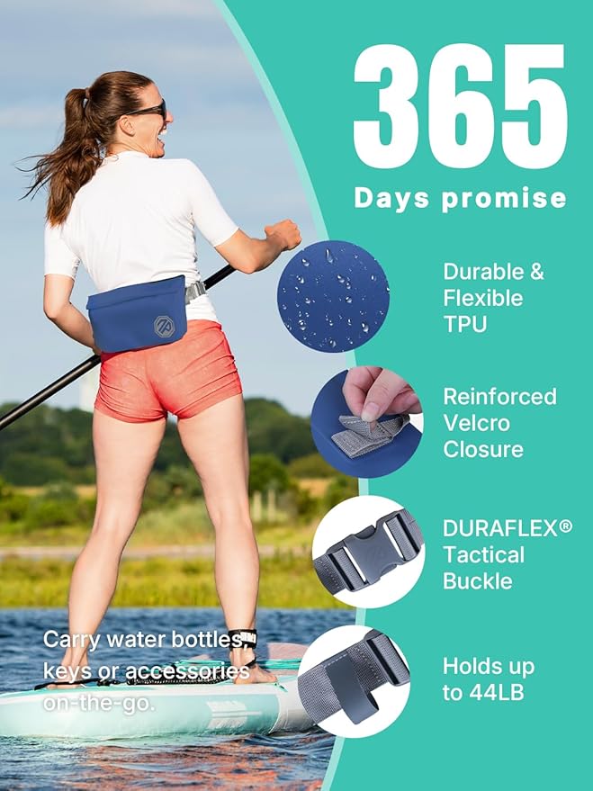 niphean IPX7 Waterproof Fanny Pack with Magnetic One-Hand Closure, Durable Waterproof Dry Bag Kayaking Accessories, Paddle Board, Beach Cruise Essentials, 2.5L Phone Pouch Dry Bags for Men & Women